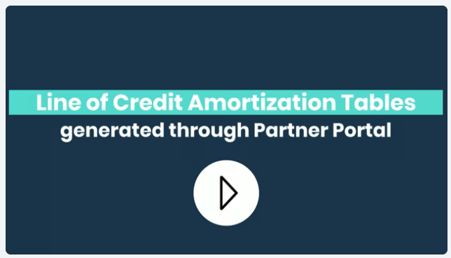 LOC Amortization tables